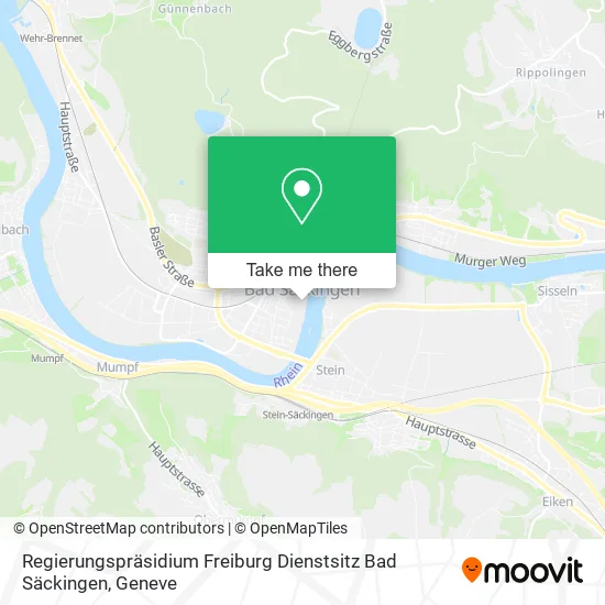 Regierungspräsidium Freiburg Dienstsitz Bad Säckingen map
