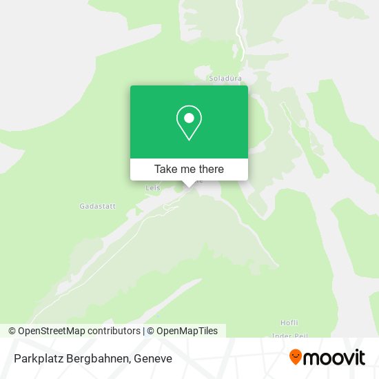 Parkplatz Bergbahnen map