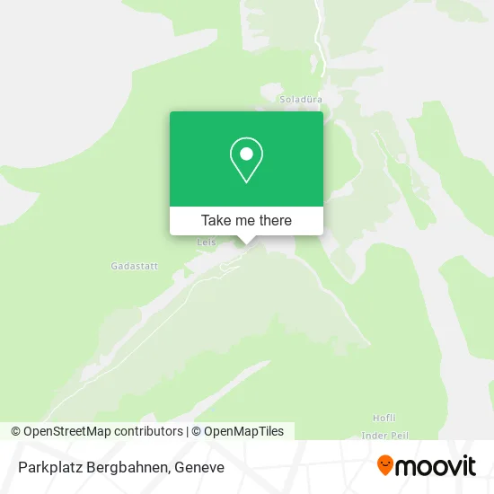 Parkplatz Bergbahnen map