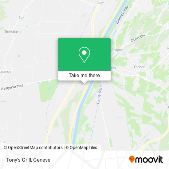 Tony's Grill map