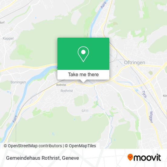Gemeindehaus Rothrist map
