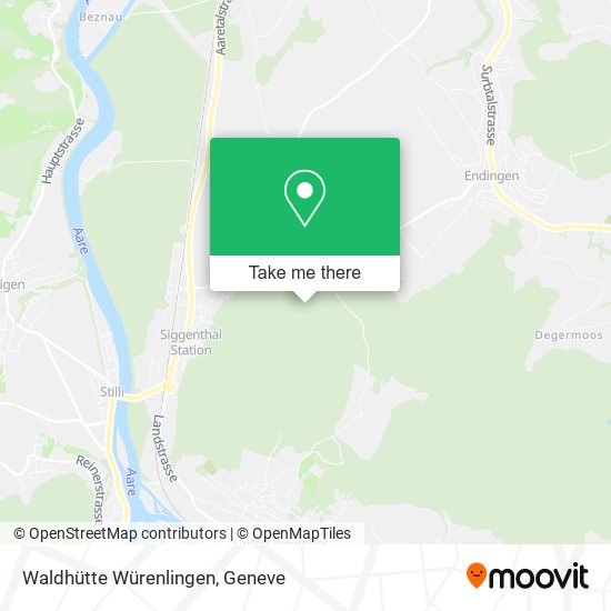 Waldhütte Würenlingen map