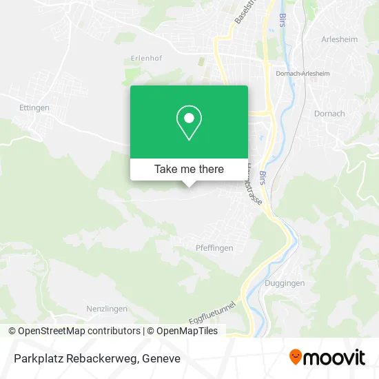 Parkplatz Rebackerweg map