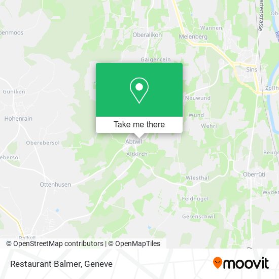 Restaurant Balmer map