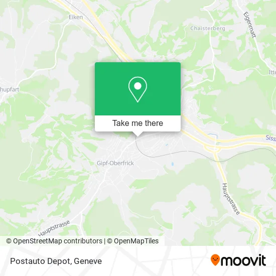 Postauto Depot map