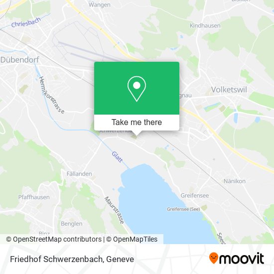 Friedhof Schwerzenbach map