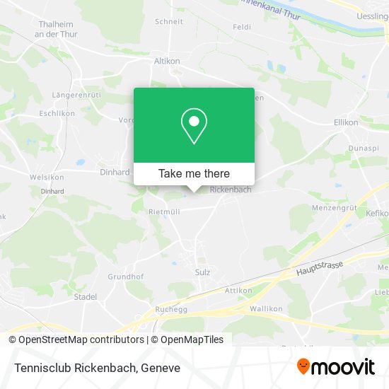 Tennisclub Rickenbach map