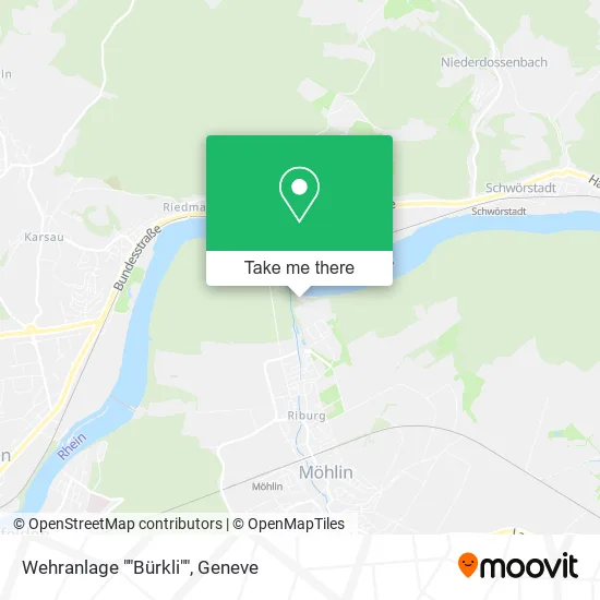 Wehranlage ""Bürkli"" map
