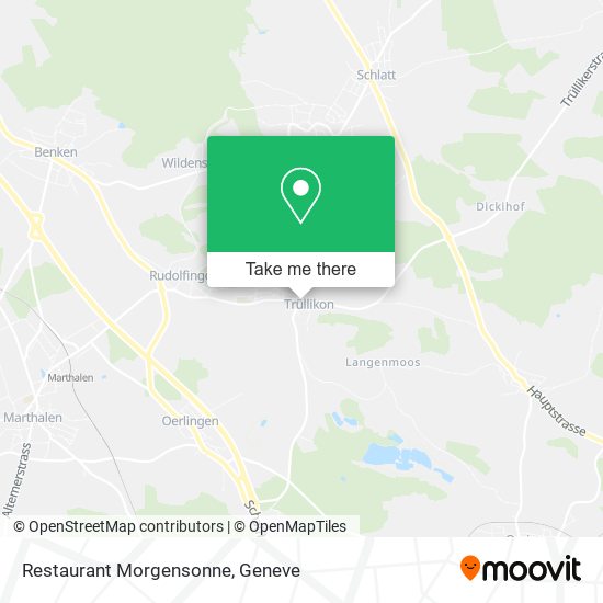Restaurant Morgensonne map