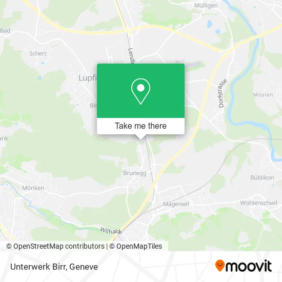 Unterwerk Birr map