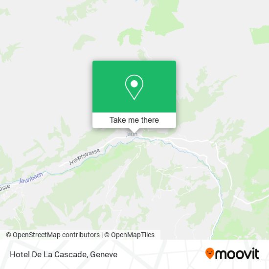 Hotel De La Cascade map