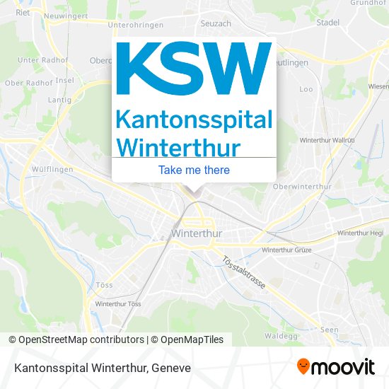 Kantonsspital Winterthur Karte