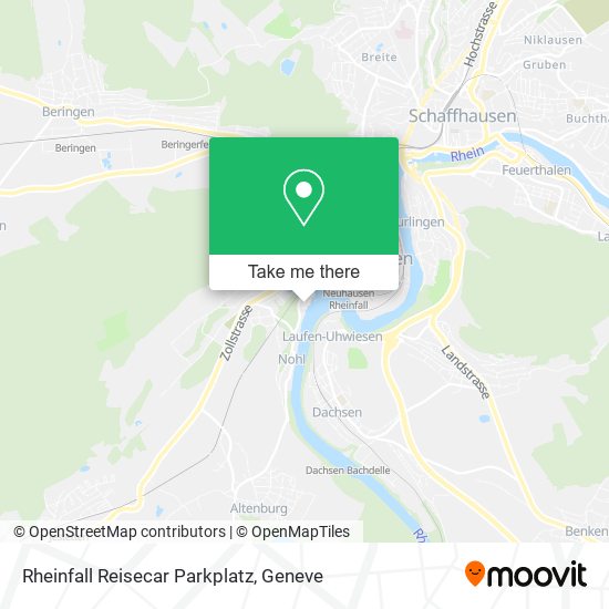 Rheinfall Reisecar Parkplatz map