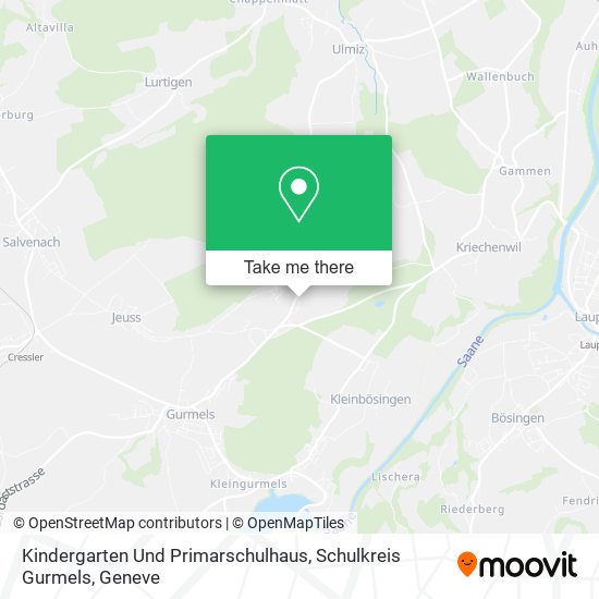 Kindergarten Und Primarschulhaus, Schulkreis Gurmels map