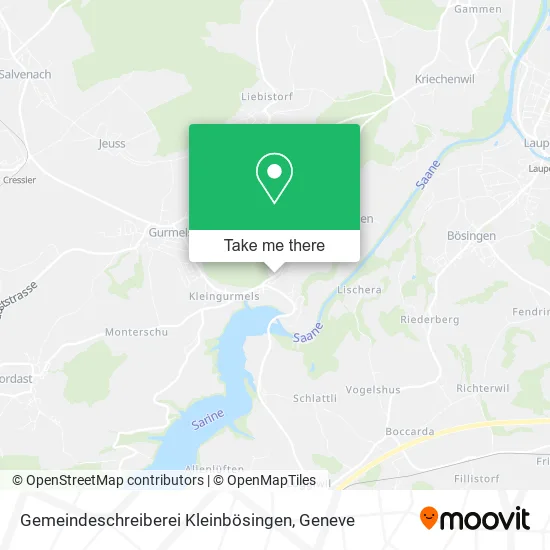 Gemeindeschreiberei Kleinbösingen map