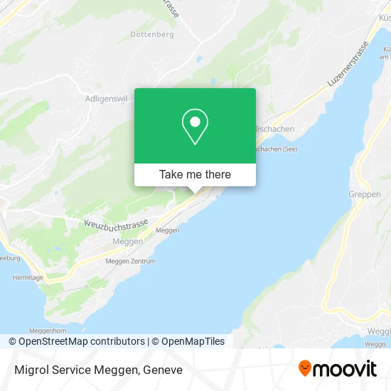 Migrol Service Meggen map