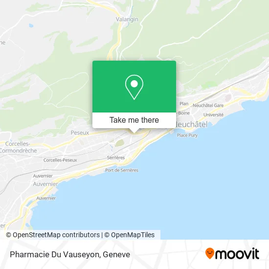 Pharmacie Du Vauseyon map