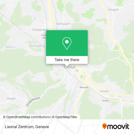 Liestal Zentrum map