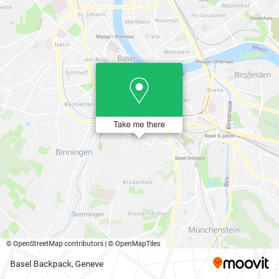 Basel Backpack map