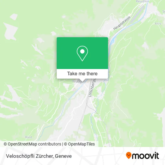 Veloschöpfli Zürcher map