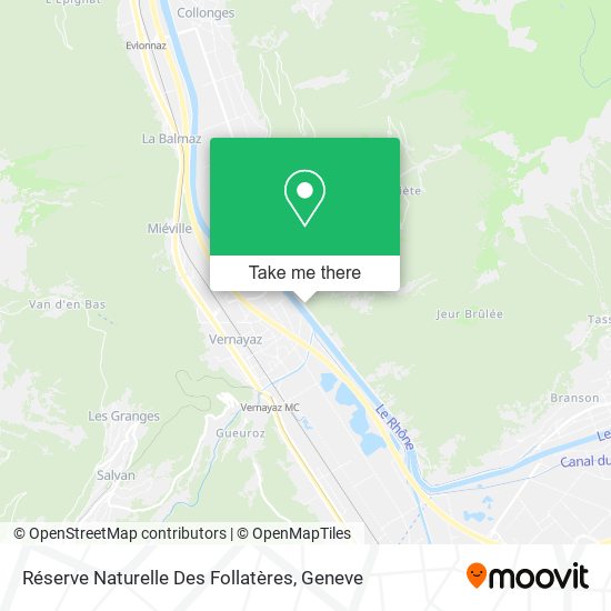 Réserve Naturelle Des Follatères map