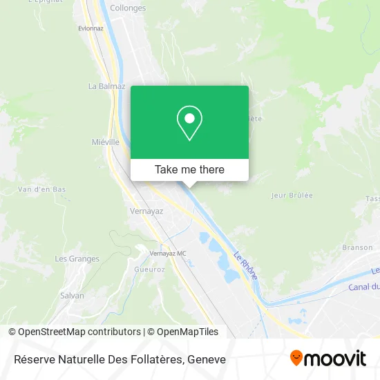 Réserve Naturelle Des Follatères map