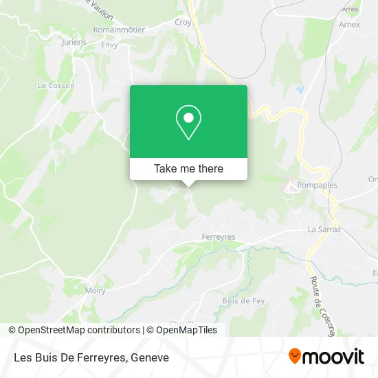 Les Buis De Ferreyres map