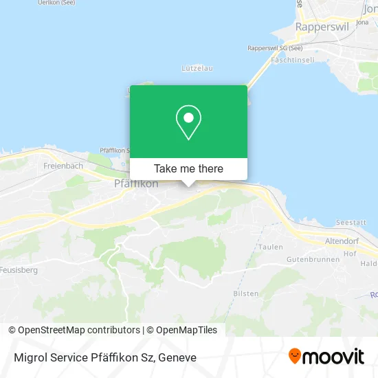 Migrol Service Pfäffikon Sz map