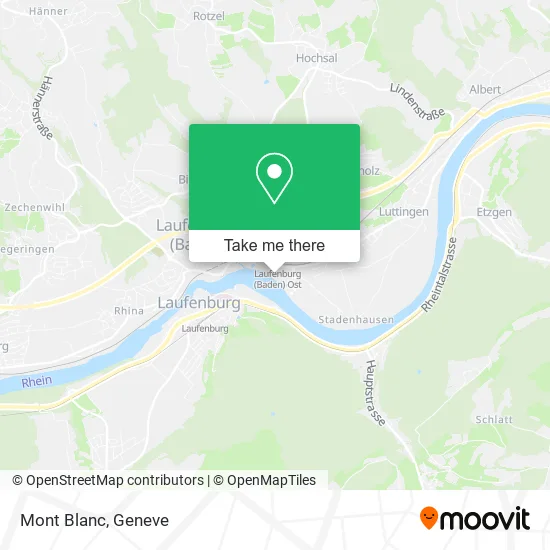 Mont Blanc map