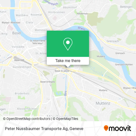 Peter Nussbaumer Transporte Ag map