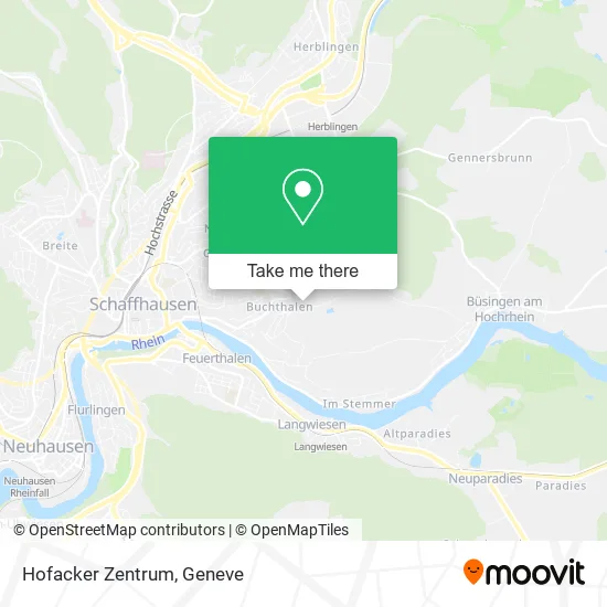 Hofacker Zentrum map