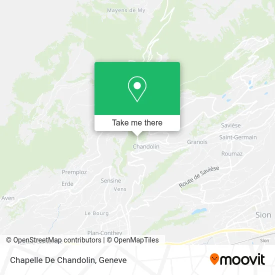 Chapelle De Chandolin map