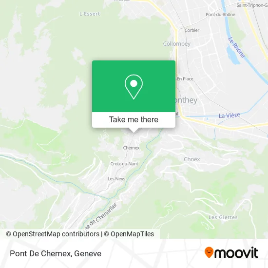 Pont De Chemex map