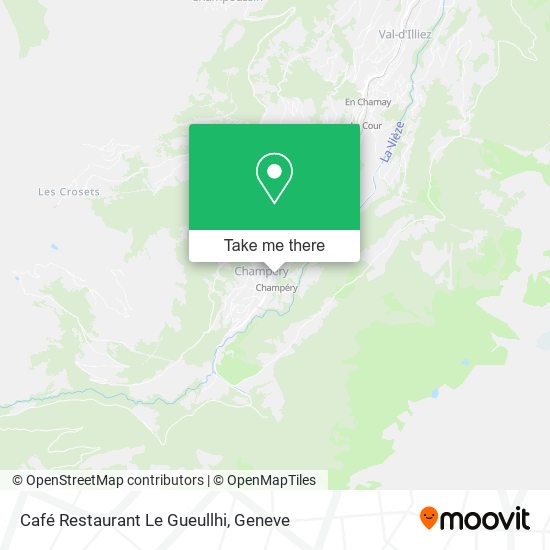 Café Restaurant Le Gueullhi map