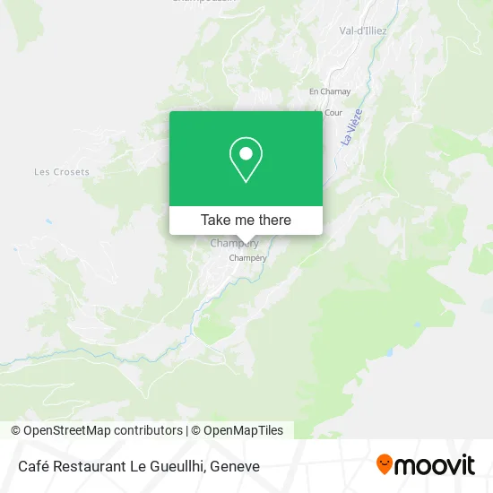 Café Restaurant Le Gueullhi map