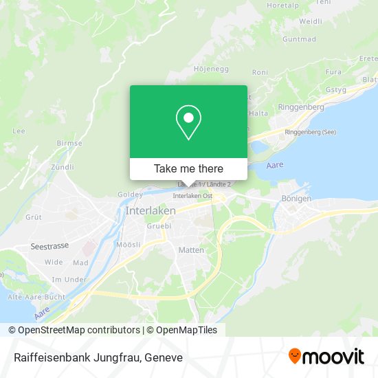 Raiffeisenbank Jungfrau map