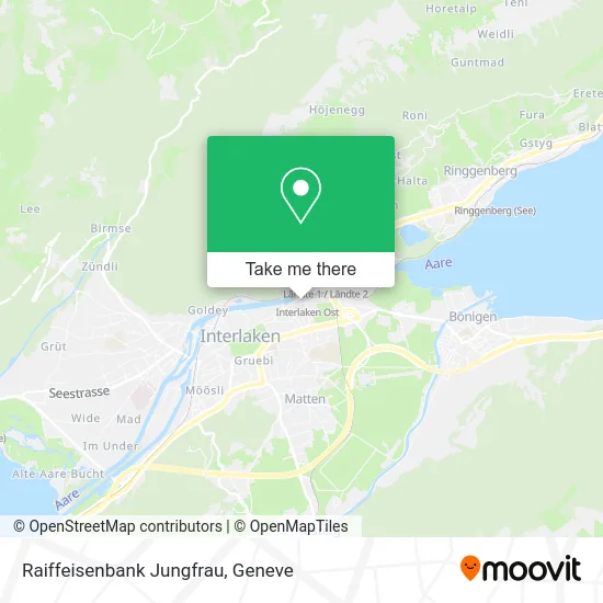 Raiffeisenbank Jungfrau map