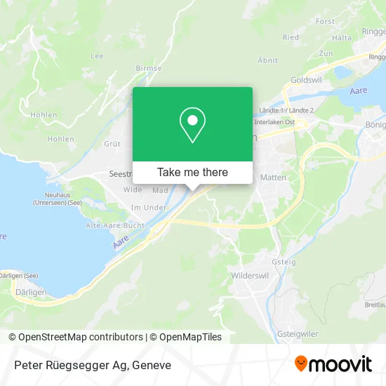 Peter Rüegsegger Ag map