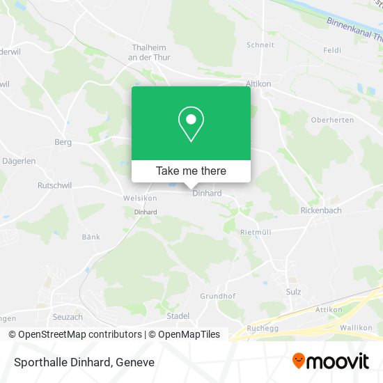 Sporthalle Dinhard map