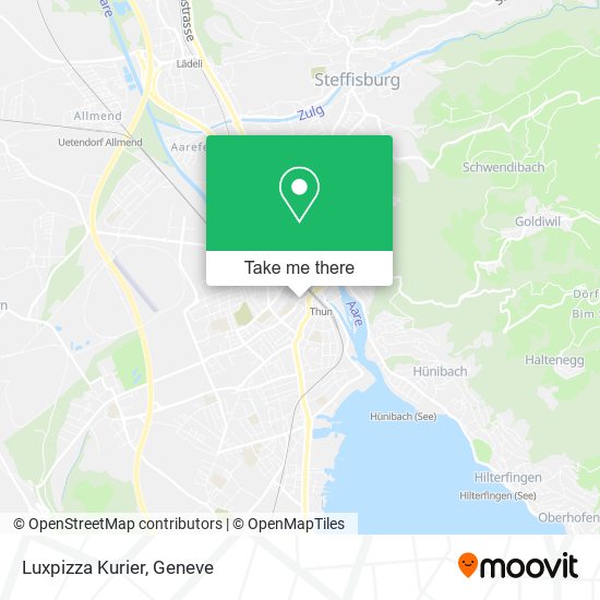 Luxpizza Kurier map
