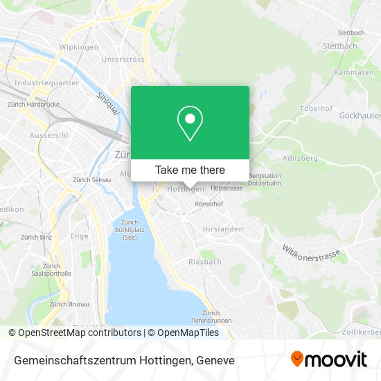 Gemeinschaftszentrum Hottingen map