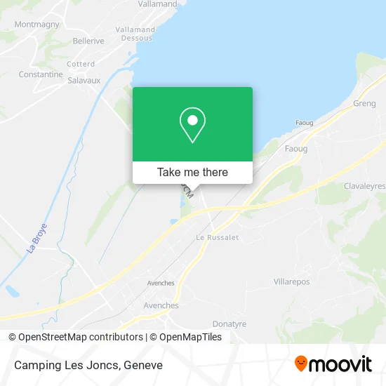 Camping Les Joncs map