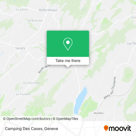 Camping Des Cases map