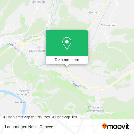 Lauchringen Nack map