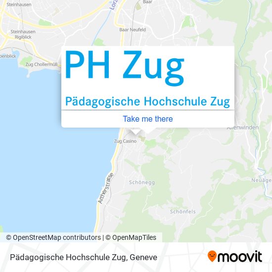 Pädagogische Hochschule Zug map