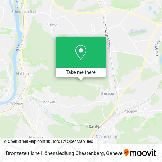 Bronzezeitliche Höhensiedlung Chestenberg map