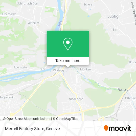 Merrell Factory Store map