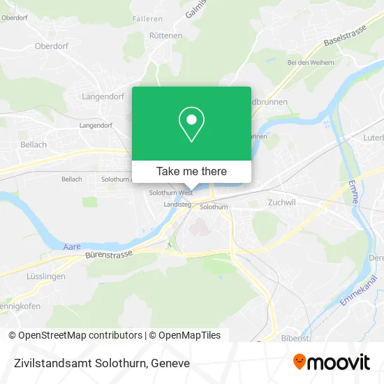 Zivilstandsamt Solothurn map