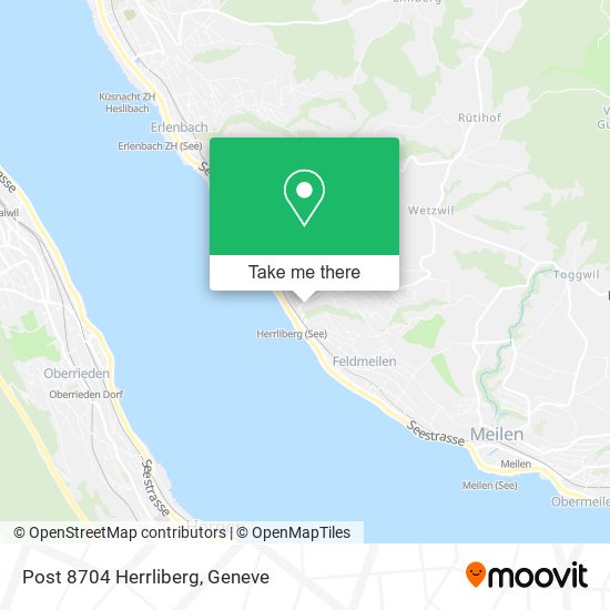 Post 8704 Herrliberg map