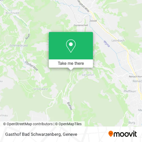 Gasthof Bad Schwarzenberg map